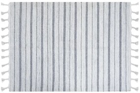 Koberec 140 x 200 cm biela/sivá BADEMLI Beliani
