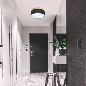 Brilagi - LED Stropné svietidlo BELLADONNA 2xE27/15W/230V pr. 40 cm čierna/borovica