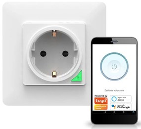 Inteligentná zásuvka pod omietku SMART Tuya 16A wifi