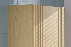 Kúpeľňová zostava Ovalia Pure so zápustným umývadlom a skrinkami 120 cm dub cremona