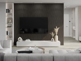 Mexen Lam-B, akustické stenové lamely 275 × 30 cm, HDF doska 4 mm, technická dyha, orech striebristý, S100-275307-3015-009