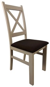 Jedálenská stolička NATE dub sonoma/tmavohnedá