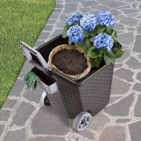 BAMA Záhradný vozík Kart BR 76L, farba čierna