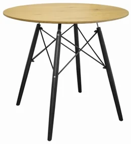 TRENDIE Jedálenský stôl EDDIE 90 cm dub