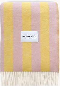 Pruhovaná vlnená deka Candy Wrap
