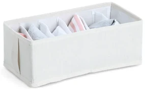 Organizér na spodnú bielizeň WHITY, obdĺžnik so 6 priehradkami, 15x30x11