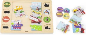 Puzzle súprava Viga 44742 - dopravné prostriedky