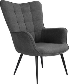 Kreslo Victoria, šedá látka