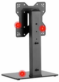 MK FLORIA Superior SUPSTV019 - Stojací držiak na TV 23-43" čierny