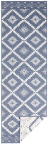 NORTHRUGS - Hanse Home koberce Kusový koberec Twin Supreme 103430 Malibu blue creme – na von aj na doma - 80x250 cm