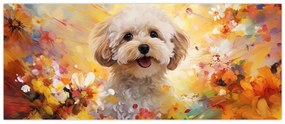 Obraz - Šťastný pes (120x50 cm)