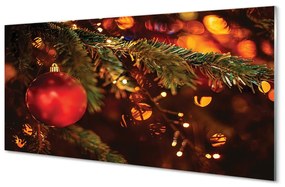 Obraz na akrylátovom skle Vianočná ozdoba 125x50 cm