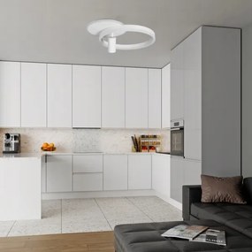 LED Stropné svietidlo LED/38W/230V + 1xGU10/30W biela