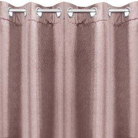 ZATEMŇOVACÍ ZÁVES NA KRÚŽKOCH RIA 140X250 CM PÚDROVO RUŽOVÁ