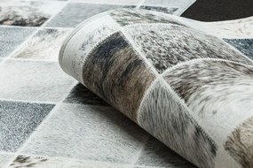 Koberec PATCHWORK 21716 béžový - imitácia kože krava