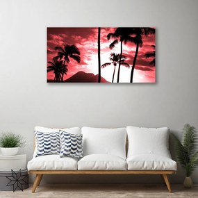 Obraz na plátne Hora palmy stromy príroda 120x60 cm
