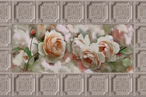 Tapeta ruže v historickom ráme - 225x150