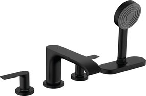 Hansgrohe Vivenis, 4-otvorová batéria na okraj vane, sBox, čierna matná, HAN-75444670