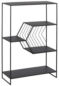 Čierny kovový regál 80x120 cm – Ixia