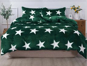 Francúzske mikroplyšové obliečky LÝDIE Exclusive - tmavo zelené