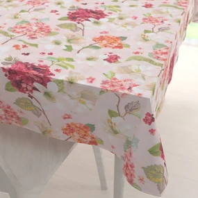 Biante Dekoračný obdĺžnikový obrus Leona LN-118 Hortenzie a ľalie na ružovom 130x220 cm