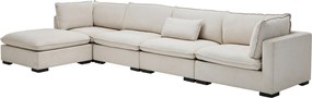 XXXLutz ROHOVÁ SEDAČKA, textil, krémová Livetastic - Sedačky - 000454002702