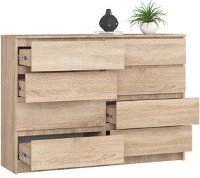 Komoda Rollo X 140 cm dub sonoma
