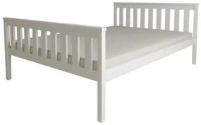 Posteľ KALEA 120 x 200 cm, biela Rošt: S latkovým roštom, Matrac: Matrac Deluxe 10 cm