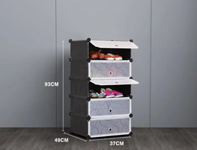 Modulárna skriňa na topánky - 5 úrovňová
