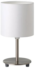 Eglo 54744 - Stolná lampa ANADIA 1xE14/40W/230V biela/matný chróm