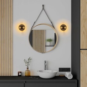 Nástěnná lampa Fungal 16 cm zlatá