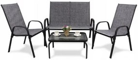 Záhradný set nábytku sivej farby