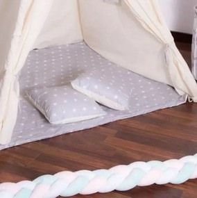 Bestent Detský stan Teepee s vankúšmi Hviezdy šedý