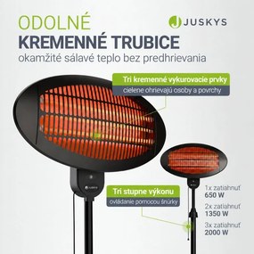 2000 W infračervený ohrievač s teleskopickým stojanom