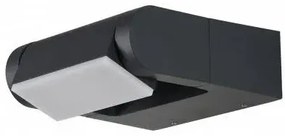 Vonkajšia stojaca lampa Frame wall sivá