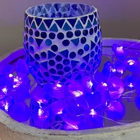 Mosaic LED lamp - svietnik polodrahokam Ametyst KEG STARS