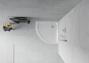 Štvrťkruhová sprchová vanička MEXEN SLIM 70x70 cm, 41107070