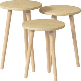 XXXLutz SADA ODKLADACÍCH STOLÍKOV, dub medový, kompozitné drevo, 33,5/33,5/52 cm MID.YOU - Online Only obývacie izby - 000657062902