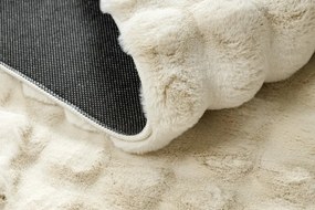 Koberec BUBBLE slonová kosť 12 štrukturálny 3D