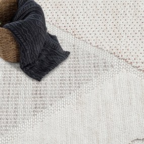 Dekorstudio Moderný okrúhly koberec LINDO 8877 - oranžový Priemer koberca: 120cm