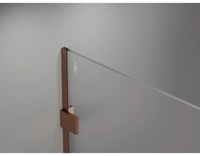 Mexen Lunar sprchová stena pravá 90 x 200 cm, 8mm číre sklo, ružové zlato, 830-090-000-60-00-P