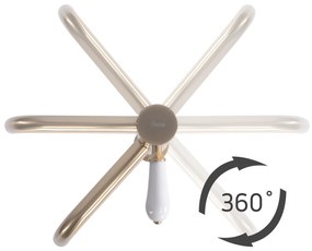 Rea Serra, vysoká umývadlová batéria h-370, zlatá matná, REA-B1145