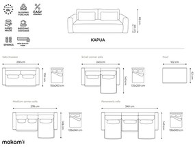 Ružová podnožka Kapua – Makamii
