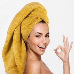 BAVLNENÝ UTERÁK LIANA 50X90 CM HORČICOVÁ