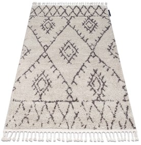 Koberec BERBER FEZ GO535, krémovo -hnedý, strapce, Shaggy