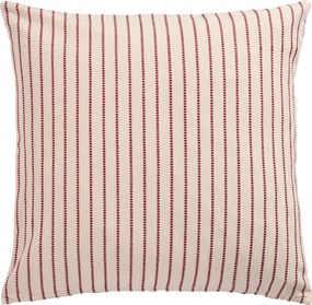 Ib Laursen Poťah na vankúš Holly Red Woven Stripes 50 × 50 cm