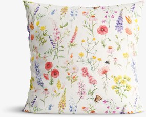 Goldea dekoračná obliečka na vankúš valencia - rozkvetlá lúka 50 x 50 cm