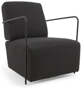 Čierne kreslo Gamer - Kave Home