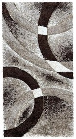 Koberec Shaggy 3D Dominica 1,6/2,3 P388B BOS QB 42 hnedá