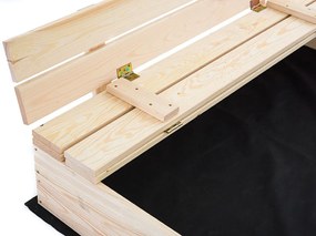 Drevené pieskovisko s lavičkami 150 cm
